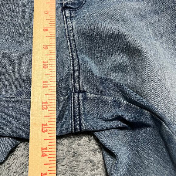 NYDJ Jeans Womens 14 (35x22) Capri High Rise Blue Denim Pants - Picture 8 of 10